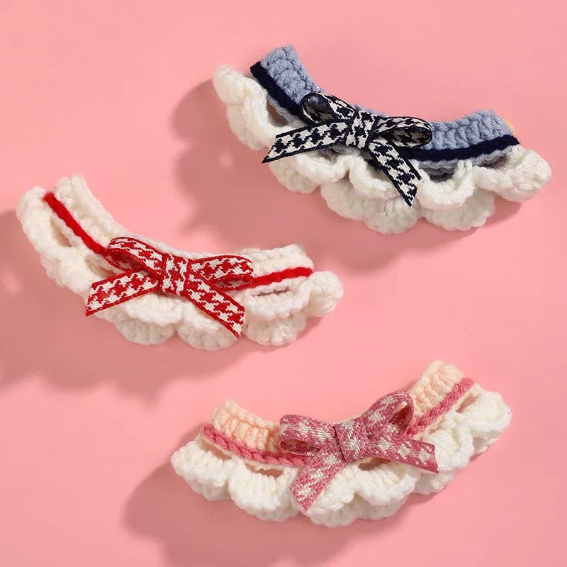 Cute Bow-knot Hand-knitted