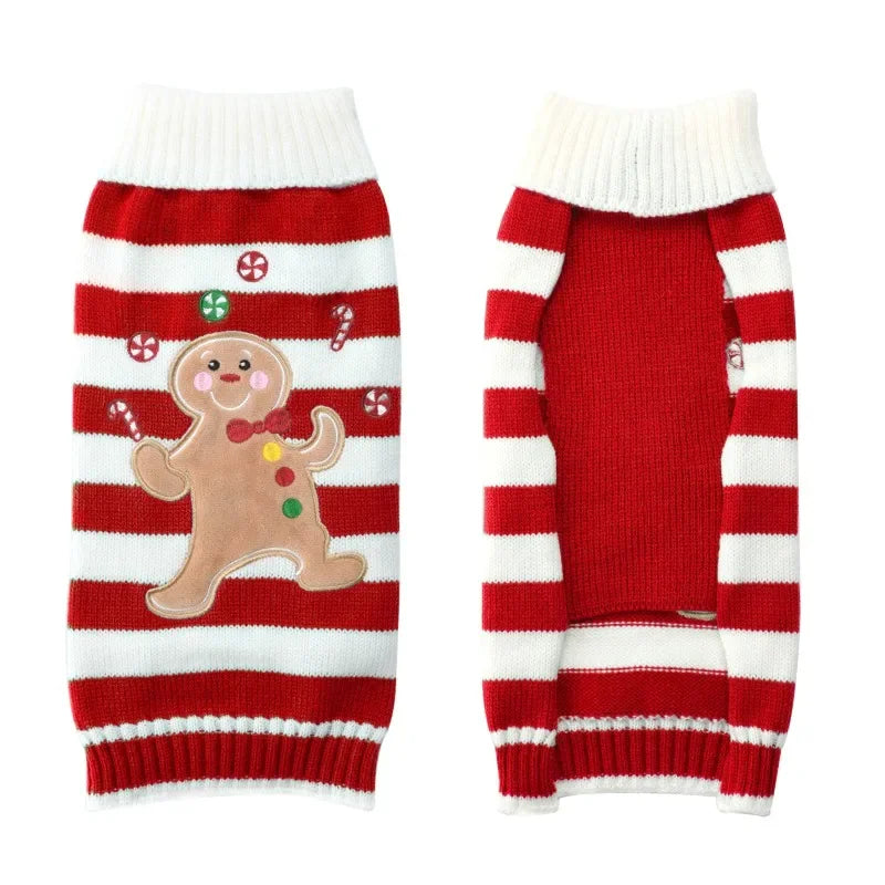 Dog Sweater Christmas Winter Warm Dog  Knitted Sweater