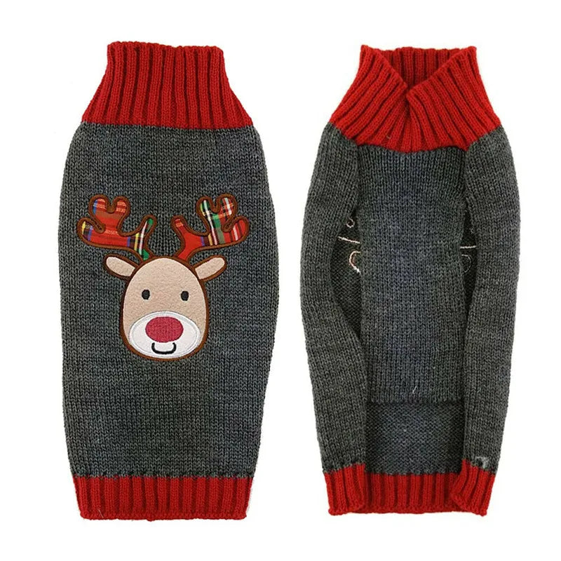 Dog Sweater Christmas Winter Warm Dog  Knitted Sweater