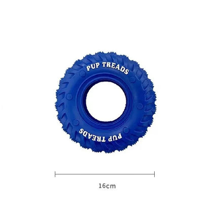 Tire Natural Rubber Strong Durable Pulling Tugging Interactive Cleaning Teeth