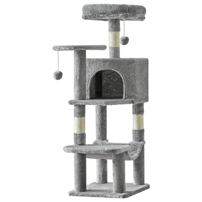 44In Cat Tall Multi-Cat Climbing Tower Scratching Posts Stable