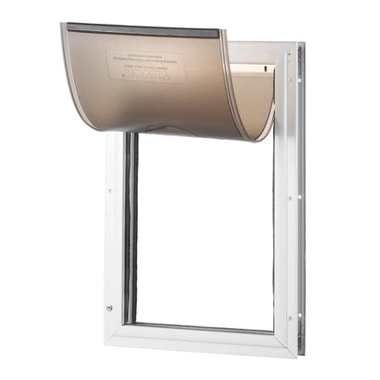 Pet Door Aluminum Frame with Lock and Flap System for Exterior Doors