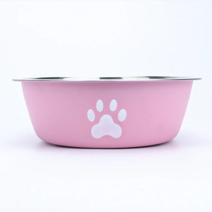 Large capacity stainless steel dog bowl