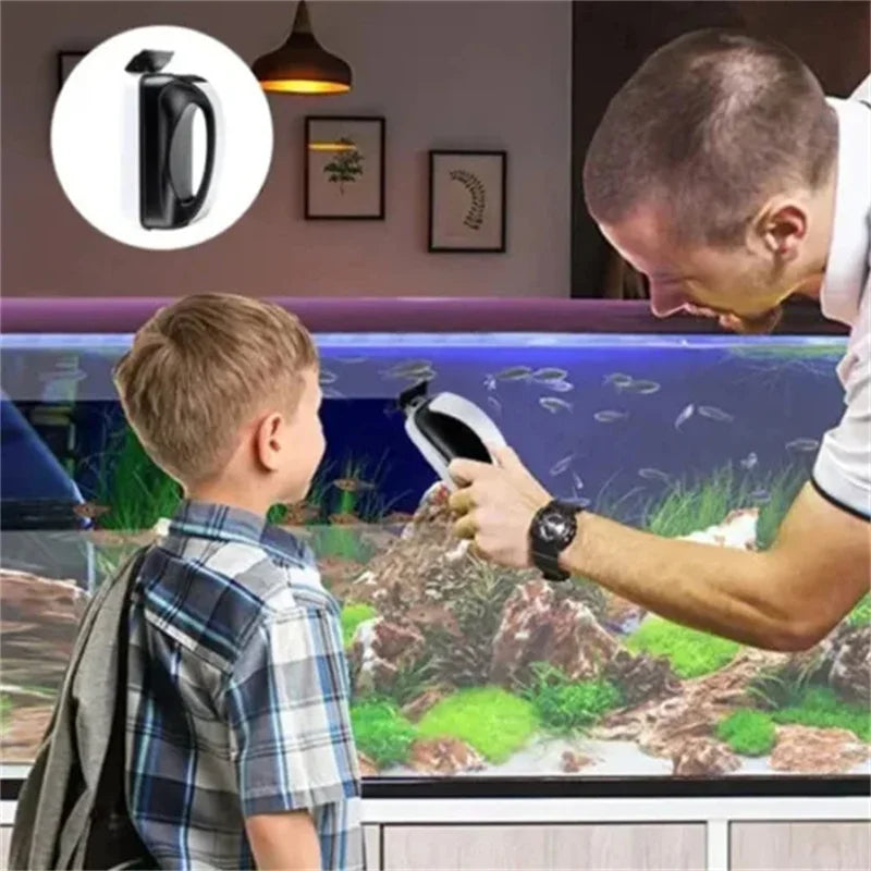 Aquarium Magnetic  Algae Cleaning with Scraper Floating Cleaner Brush