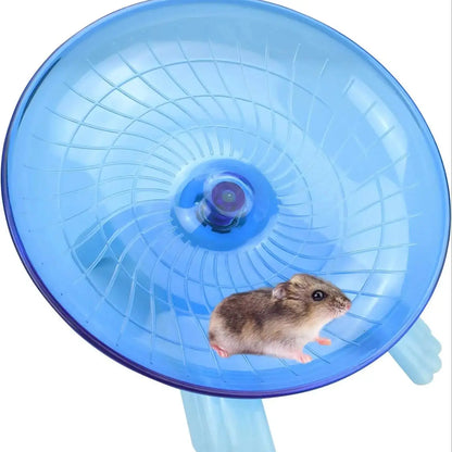 Blue Silent Hamster Exercise Wheel – 7 Inch Quiet Spinner Running Disc