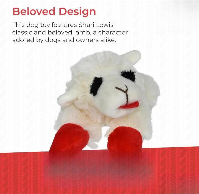 6" Lamb Chop Squeaky Dog Toy