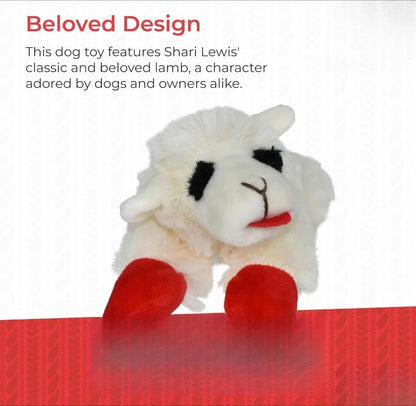 6" Lamb Chop Squeaky Dog Toy